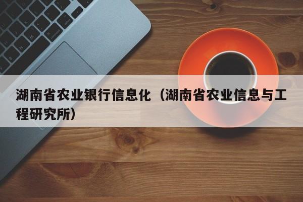 买球-湖南省农业银行信息化（湖南省农业信息与工程研究所）